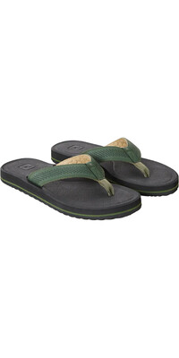 2024 Rip Curl Mens Chiba Open Toe Flip Flops TCTG47 - Forest Green